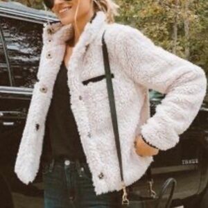 Thread and Supply Plush Cream Teddy Jacket